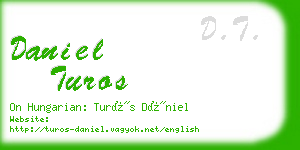 daniel turos business card